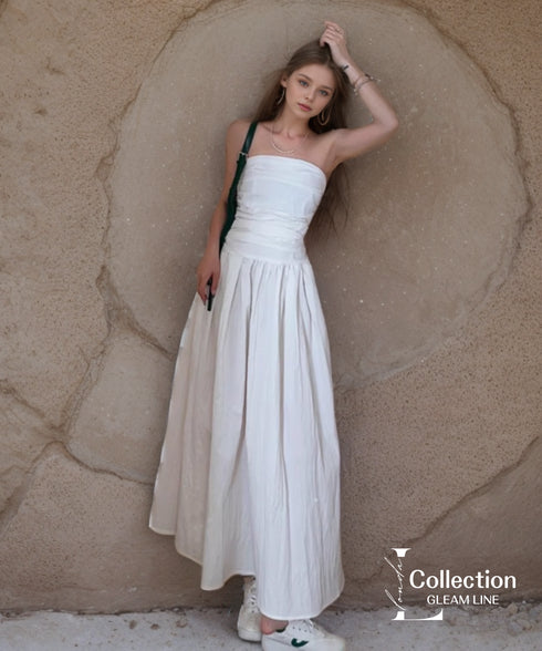 Bare Top Flare Dress