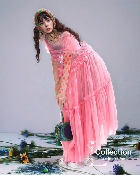 Tulle Frill Mesh Dress