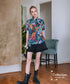 Tropical Print Blouse