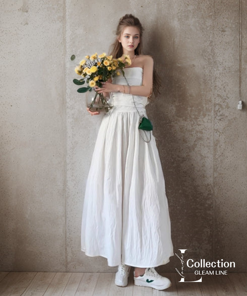 Bare Top Flare Dress