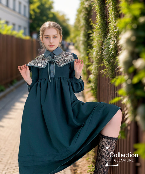 False Collar Dress