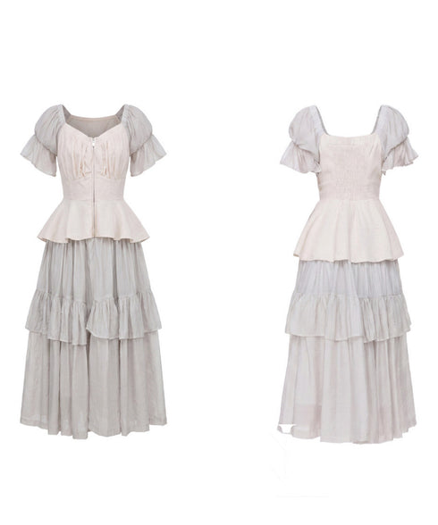 Frill Veil Dress
