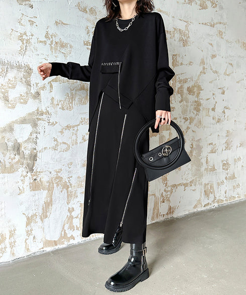 Chain Flap Asymmetry Sweatshirt