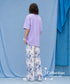 Flower Print Wide Pants