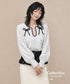 Contrast Peplum Top
