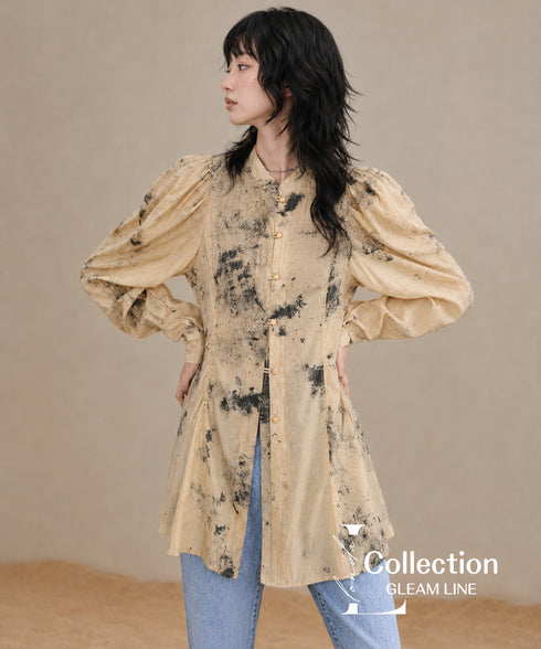 Shibori Print Blouse