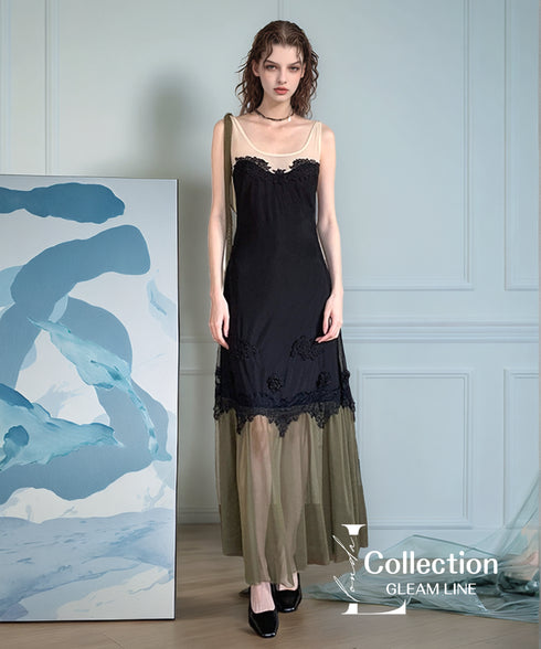 Sheer Lace Layer Dress
