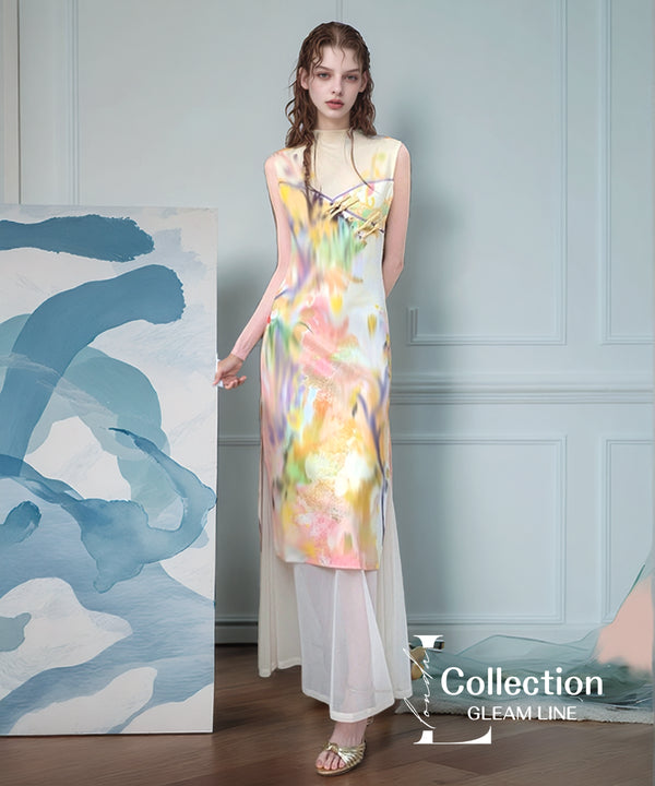Paint Flow Layer Dress