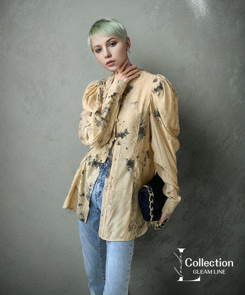 Shibori Print Blouse