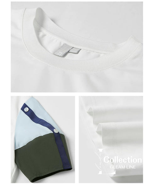 Blocking Puff Sleeve Top