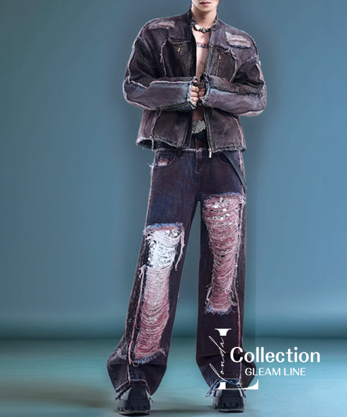 Distressed Tassel Stitch Denim Series