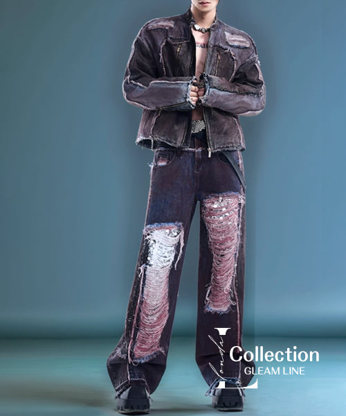 Distressed Tassel Stitch Denim Series