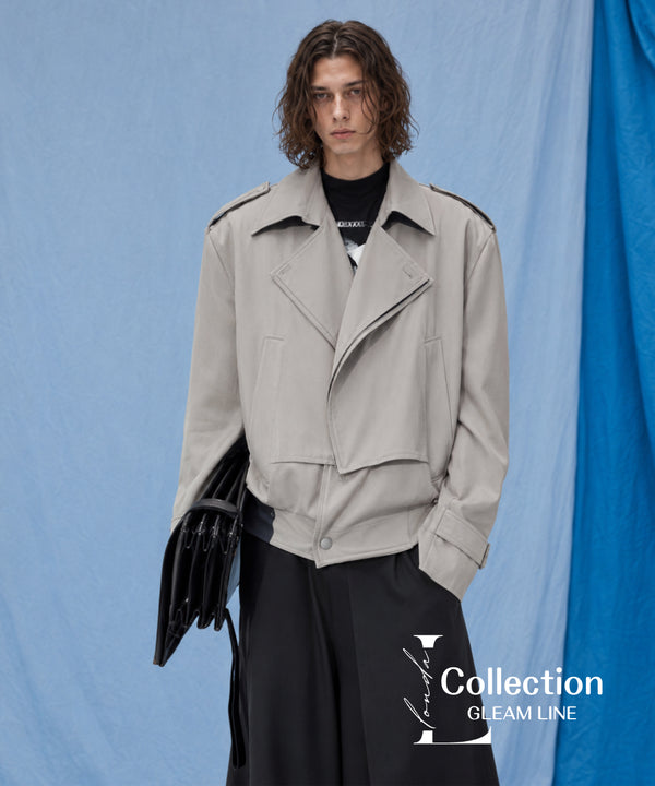 Offset Fold Short Jacket