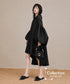 Balloon Sleeve Fishtail Dress