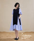 Stripe Layer Flare Dress