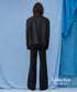 Buttonless Faux Leather Jacket