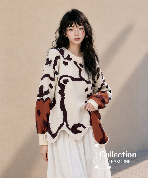 Scallop Bear Sweater