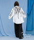 Falling Leaf Print Oversized Shirt