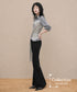 Layered Wrap Waist Blouse