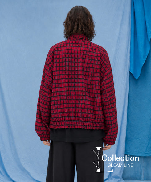Red Check Zip Jacket
