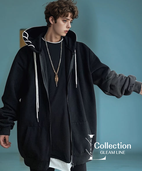 Spindle Cord Zip Hoodie