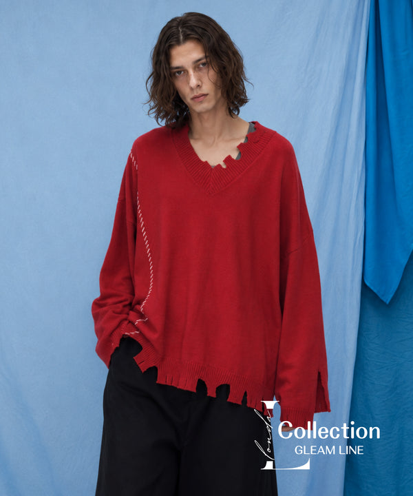 Irregular Hole Sweater