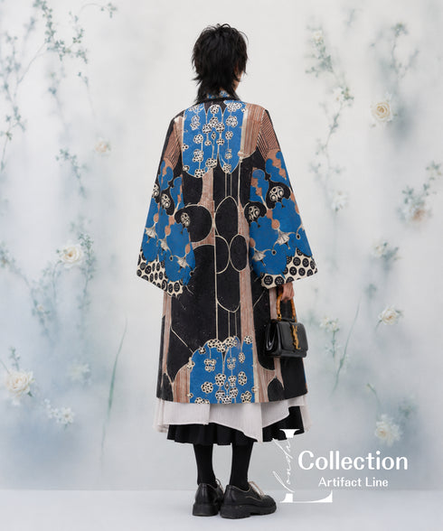 Graphic Pattern Kimono Jacket