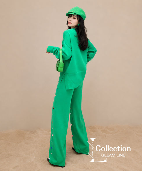 Colorful Bijou Top & Pants