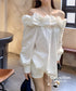 Frilled Off-Shoulder Blouse