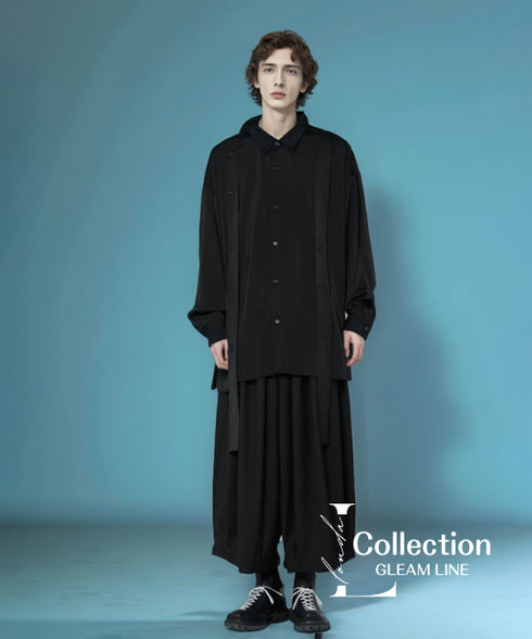 Gathered Wide Cropped Pants