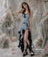 Frayed Denim Layered Dress