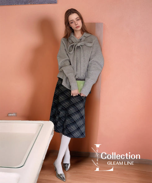 Ribbon Tie Peplum Hoodie