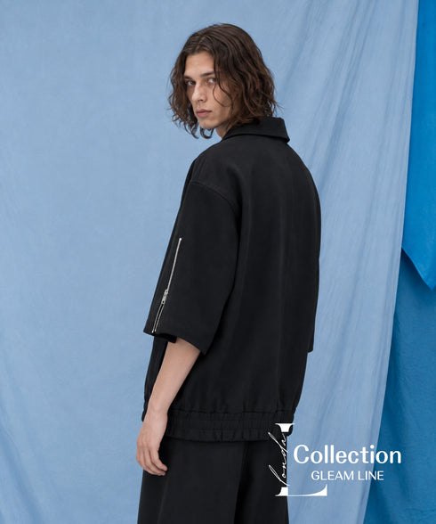 Double Zip Short Sleeve Blouson