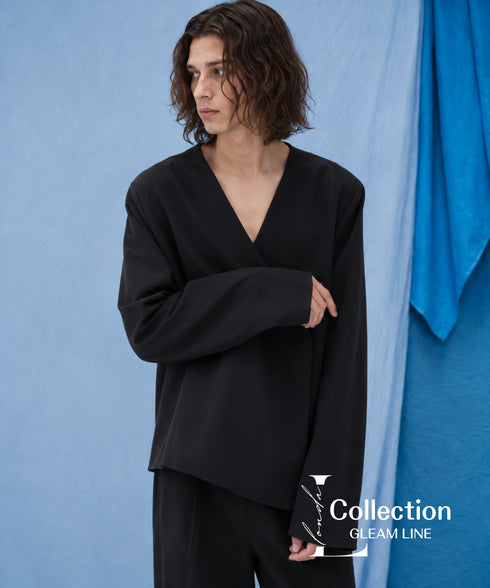 Cross Wrap V-neck Top