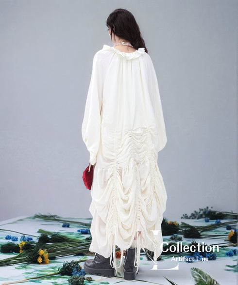 Draw Shirring Dress