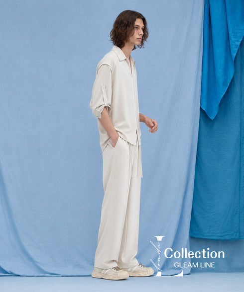 Zipper Sleeve Relaxed Set