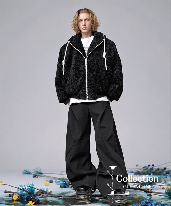 Volume Boa Zip Hoodie Coat