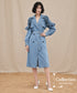 Ruelle Frill Denim Coat