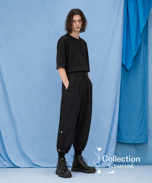 Side Button Tapered Pants