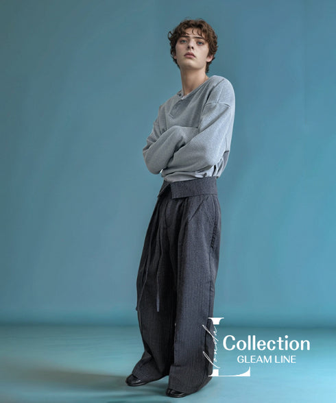 Flip-up Waist Loose Pants