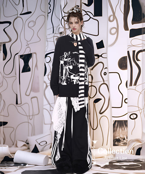 Lace Line Track Pants