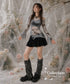 Butterfly Sheer Flare Sleeve Top