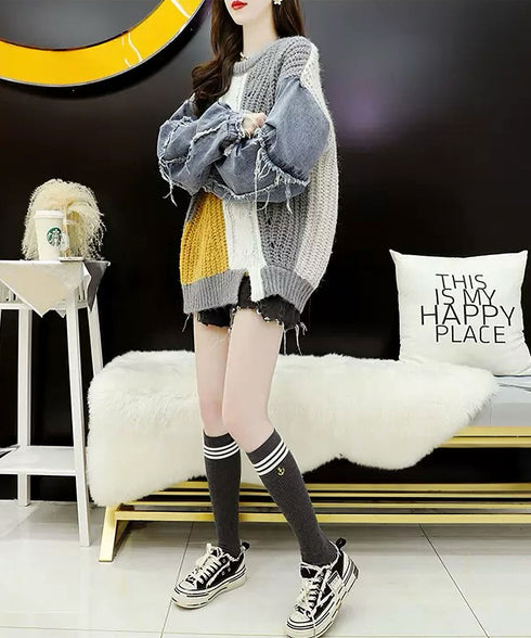 Denim Switchable Sweater