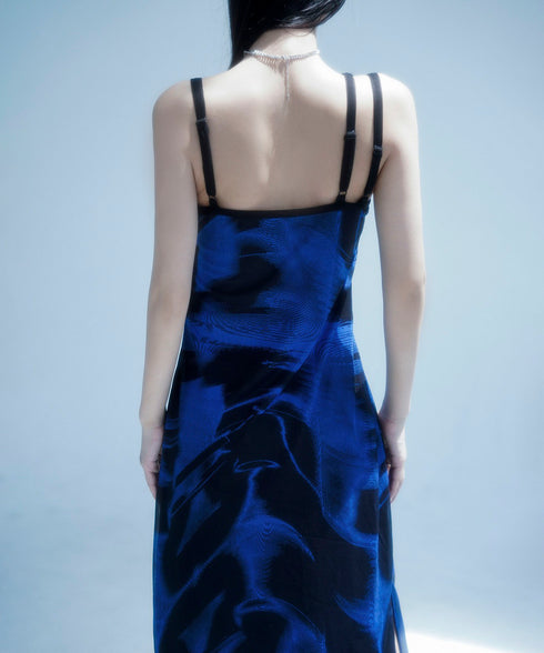 Slimming Suspender Mesh Dress