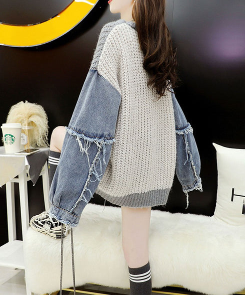 Denim Switchable Sweater