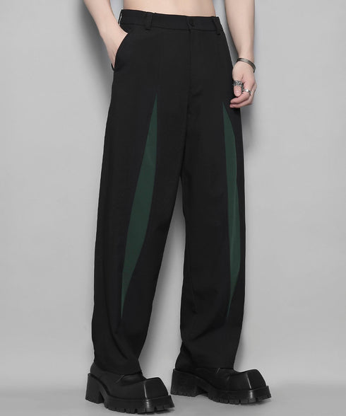 Center Splicing Design Pants