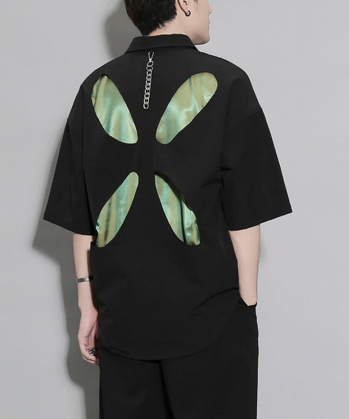 Oval Hollow Design Shirt