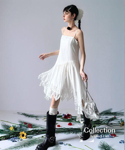 Gathered Hood Panel Dress