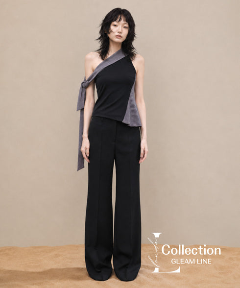 Twist Shoulder Drape Top