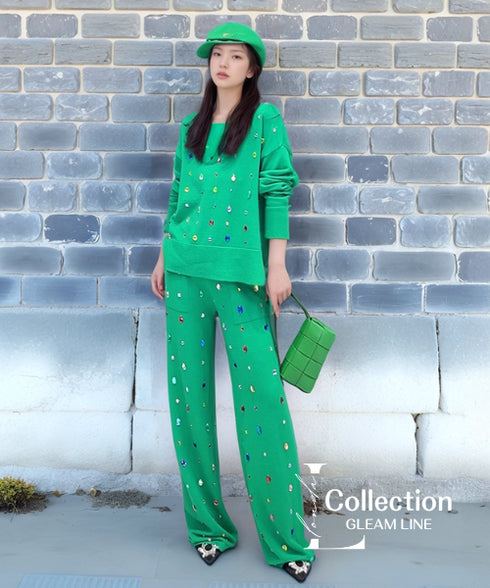 Colorful Bijou Top & Pants